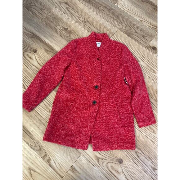 Old Navy Cozy Cardigan Jacket Coat Red Womens Small NWT - Picture 2 of 5